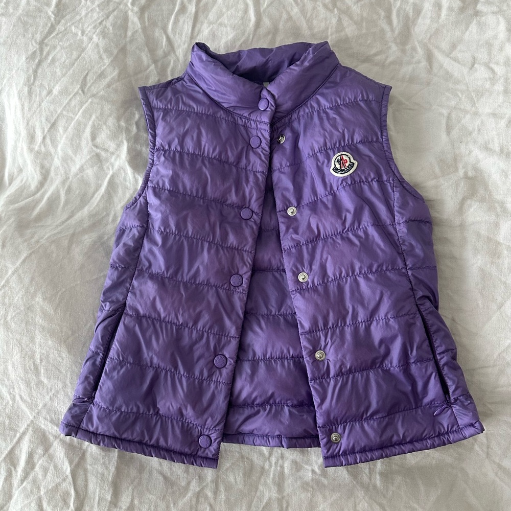 Moncler Purple Puffer Vest